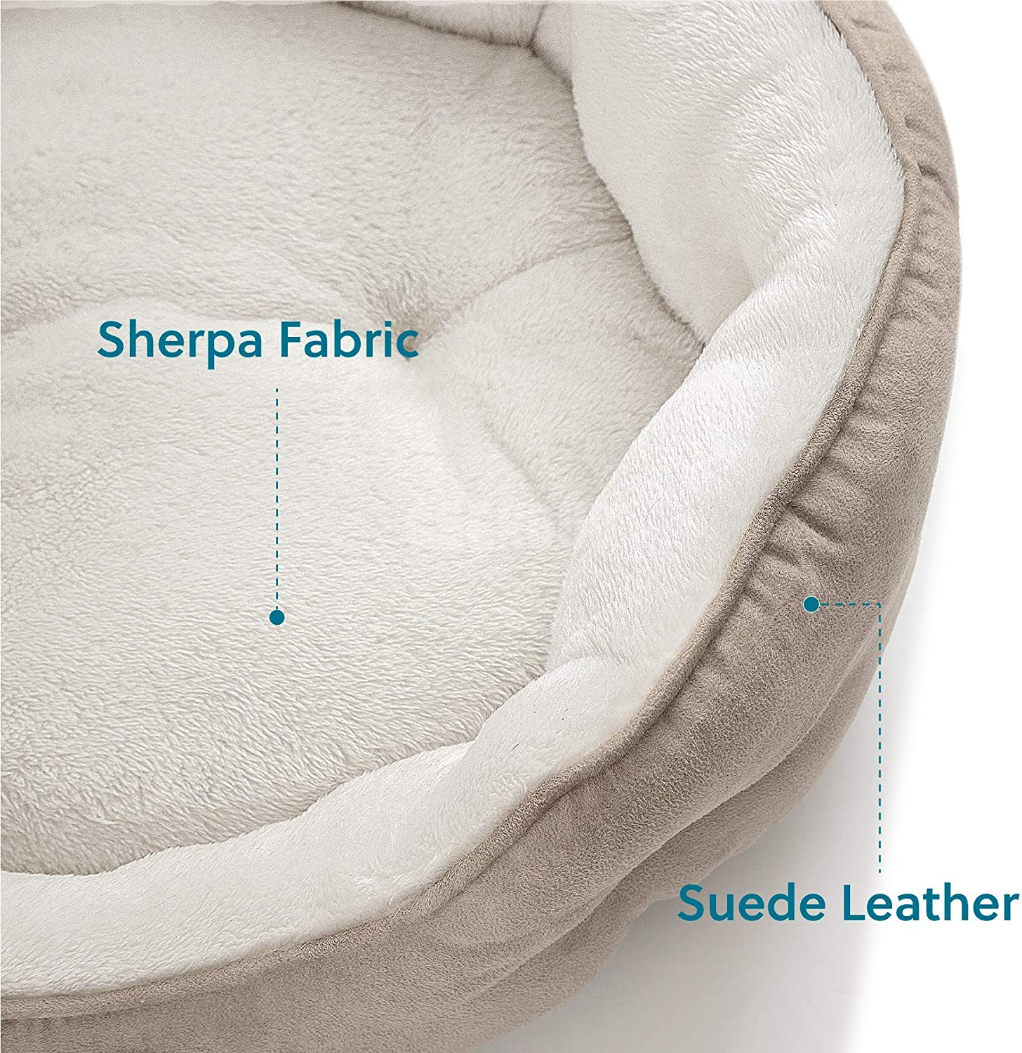 Round Pet Bed for Puppy and Kitten with Slip-Resistant Bottom GRDDB-4