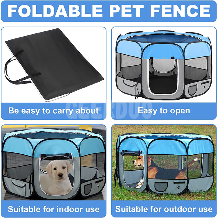 Pet Products Foldable Exercise Pet Playpen GRDCP-2