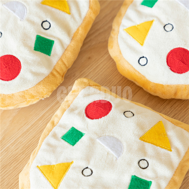 Pizza Shape Fluffy Pet Chew Toy GRDTD-6
