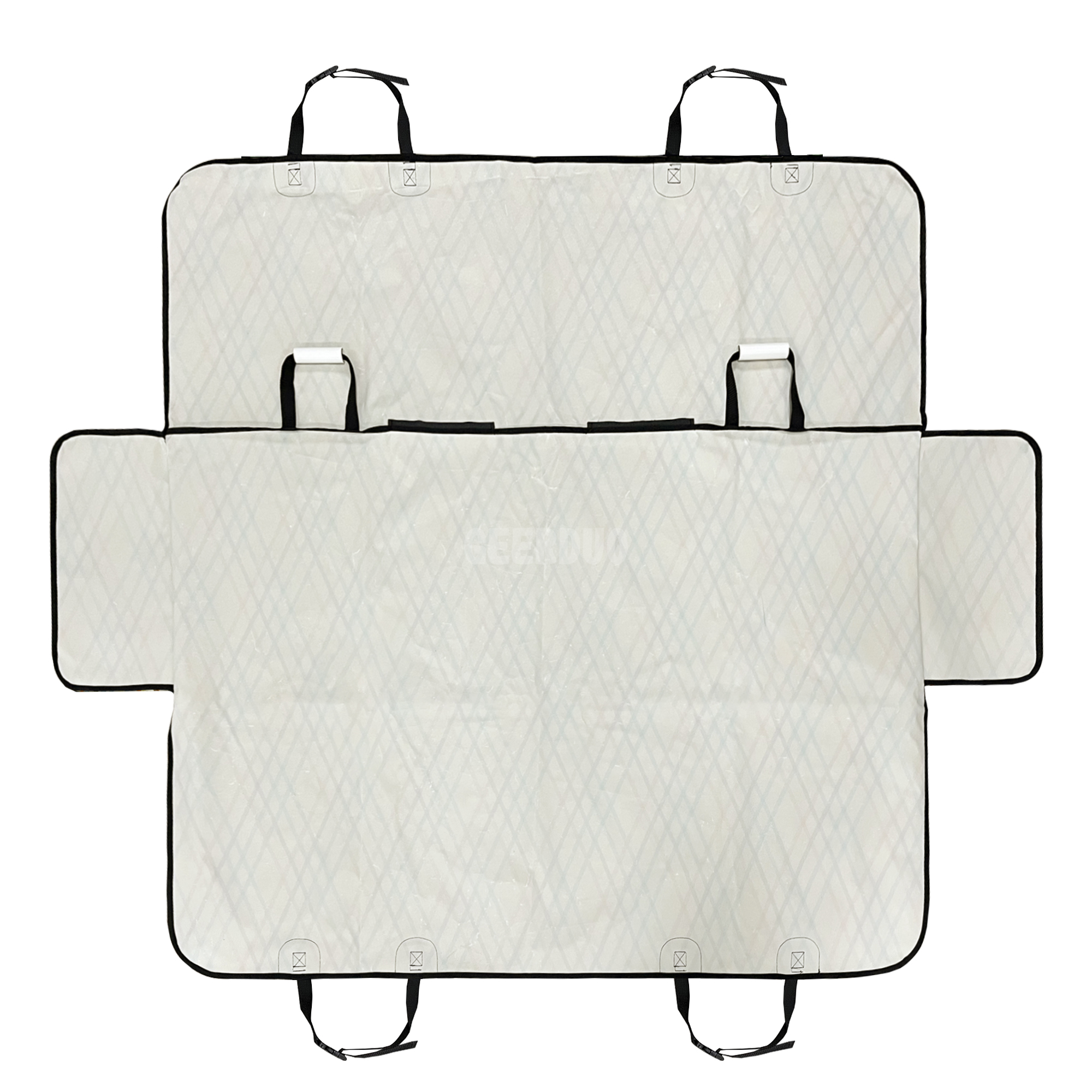Custom Printing Pattern Dog Car Back Seat Trunk Cover Bench Protector GRDSB-16