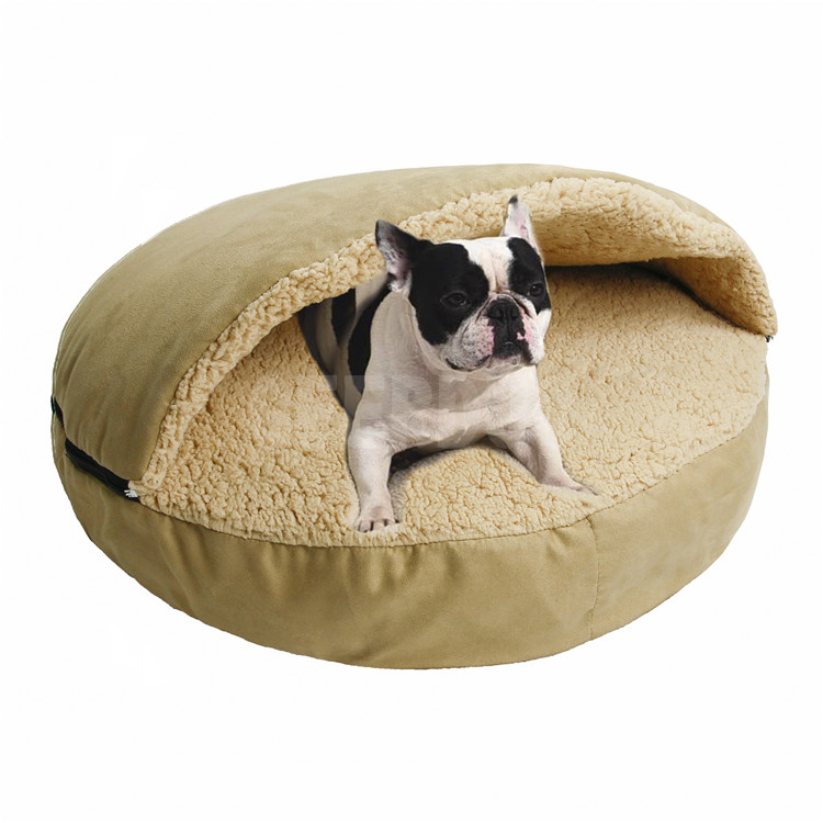 Pet Cave Bed with Removable Hood for Dogs or Cats GRDDC-1
