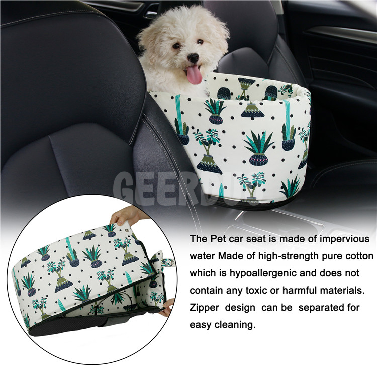 Small Dog Cat Booster Seat ON Car Armrest Perfect for Small Pets GRDO-3