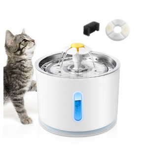 Cat Water Fountain Stainless Steel,Pet Fountain with Smart Pump GRDWF-3