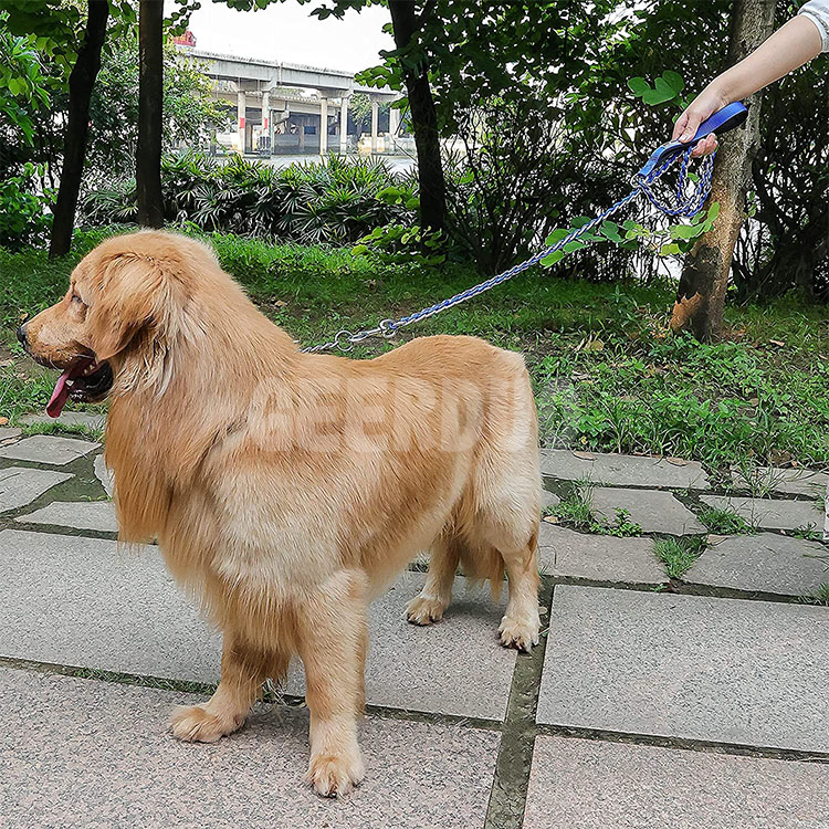 Chain Dog Leash Chew Proof Metal Chain Link Dog Leash Anti Chew Strong Anti Bite Dog Leash GRDHL-10