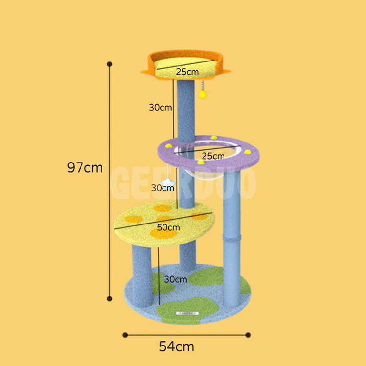 Cat Tree, Small Cat Tower,Scratching Post GRDTR -3