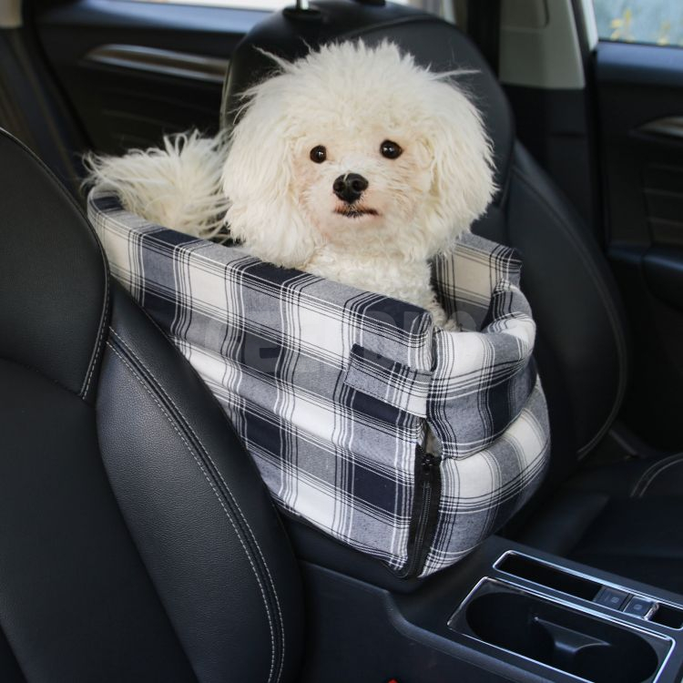 Pet Car Booster Seat Car Armrest Perfect for Small Pets with Safety Tethers GRDO-1