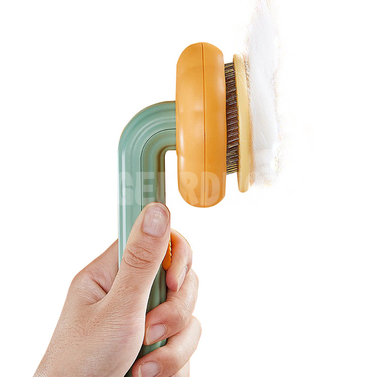 Self-Cleaning Pet Pumpkin Grooming Comb Brush GRDGT-4
