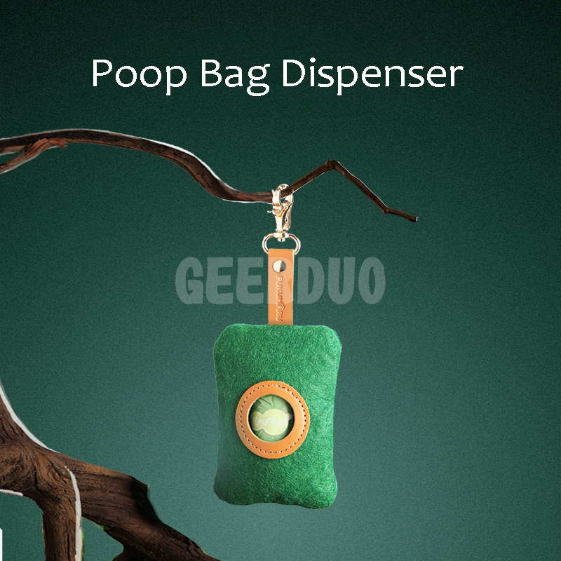 Dog Poop Bags with Dispenser and Leash Clip GRDGT-12