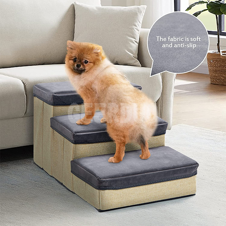 Pet Stairs for High Beds and Couches Machine Foldable Cover GRDCS-7
