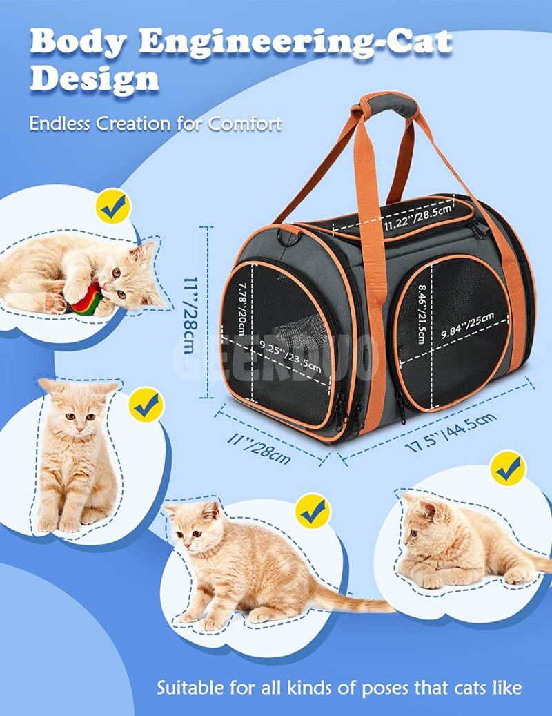 Cat Carrier Bag with 5 Mesh Windows GRDBC-7