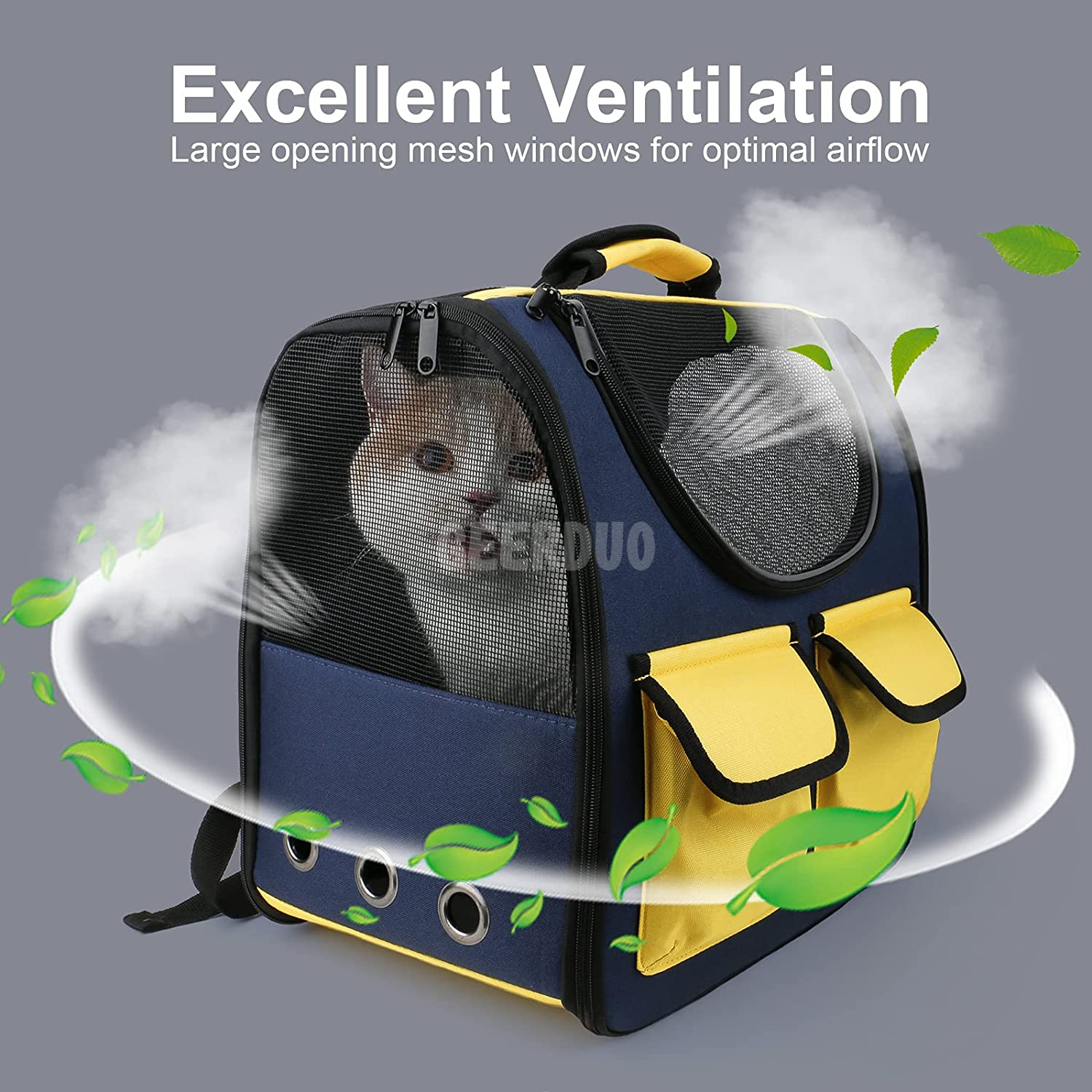 Pet Travel Carrier Backpack for Hiking Camping GRDBB-8