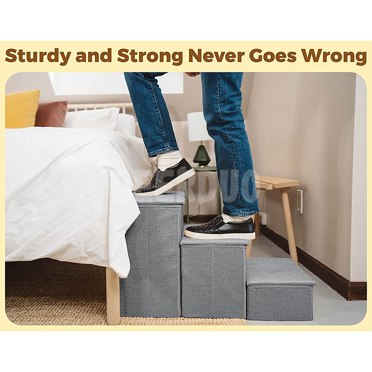 Pet Stairs for High Beds and Couches Machine Foldable Cover GRDCS-4