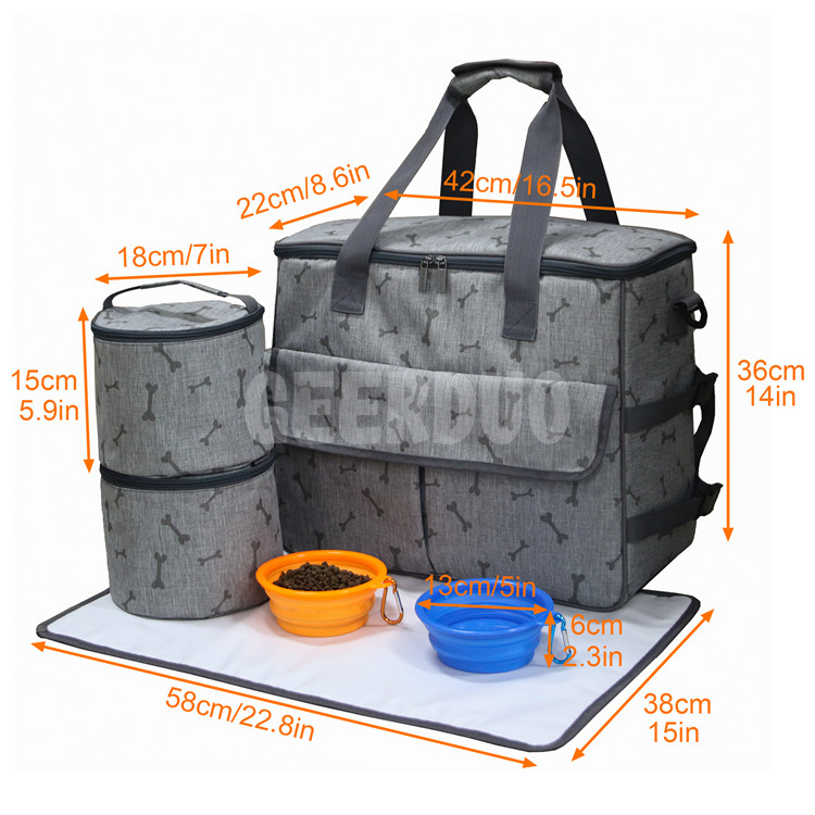 New Pattern Dog Travel Backpack Organizer Bag GRDBT- 10