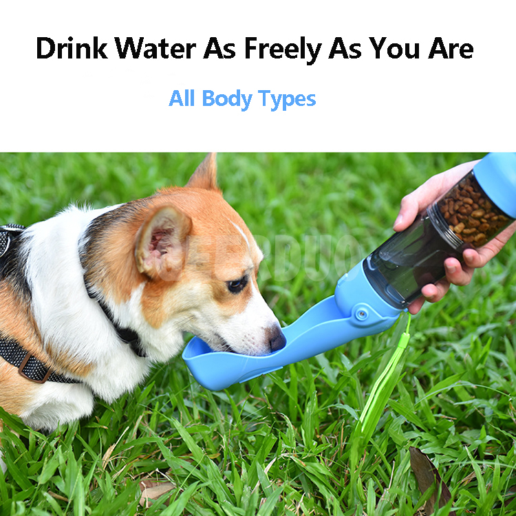 4-in-1 Multifunctional Pet Travel Water Food Bottle GRDWB-4