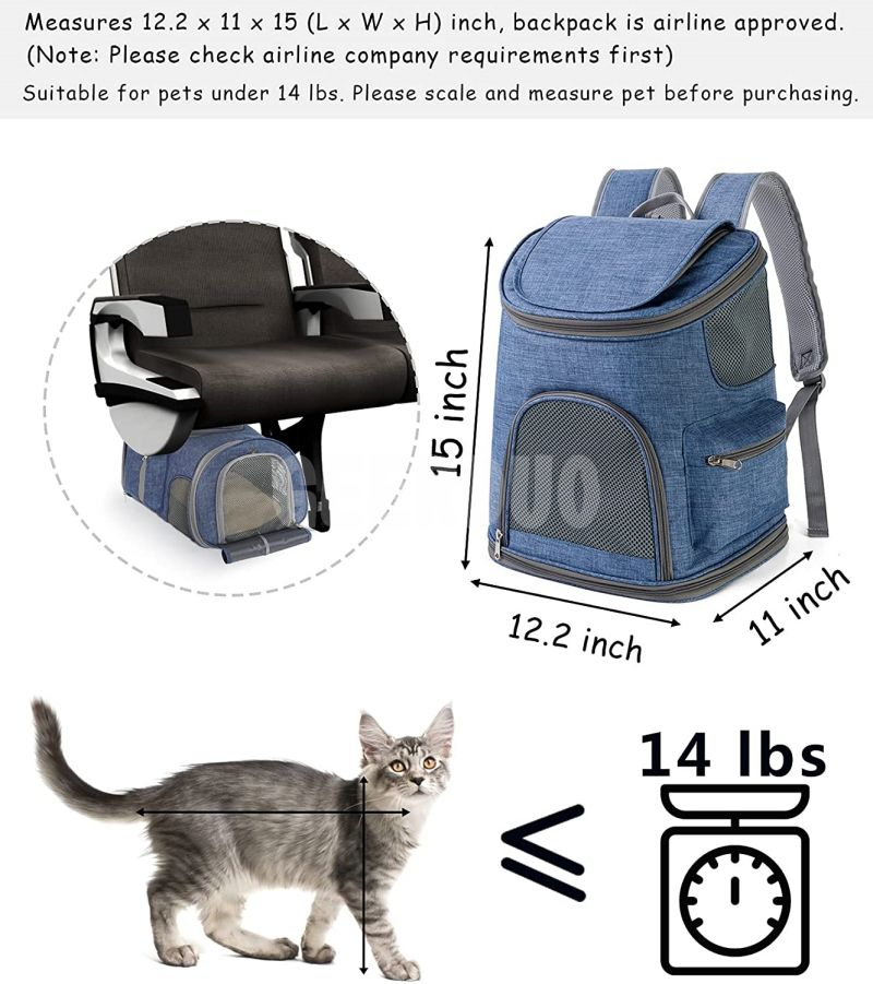 Airline Approved Pets Backpack for Cats GRDBB-7
