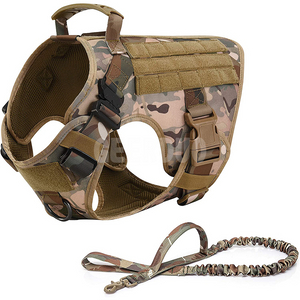 Camouflage Pet Tactical Harness Vest with Handle GRDHH-20 