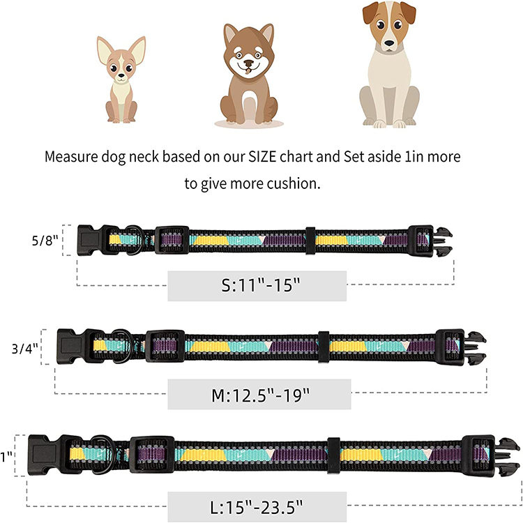 Wear-resistant Outdoor Reflective Dog Collar GRDHC-8