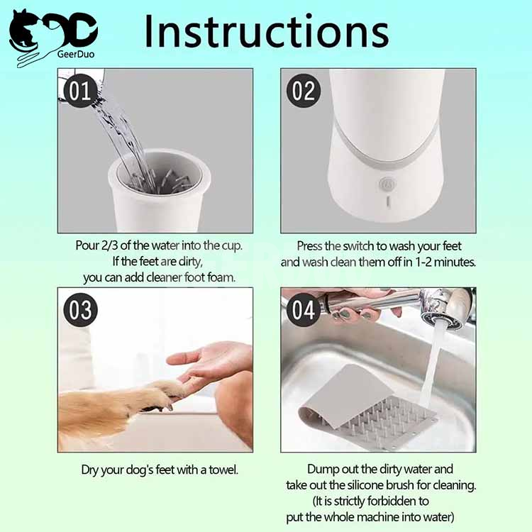 Automatic Dog Paw Cleaner Dog Paw Washer Paw Cleaner For Dogs and Cats GRDSP-7